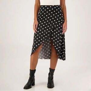 Von Maur Black Polka Dot Women's Skirt